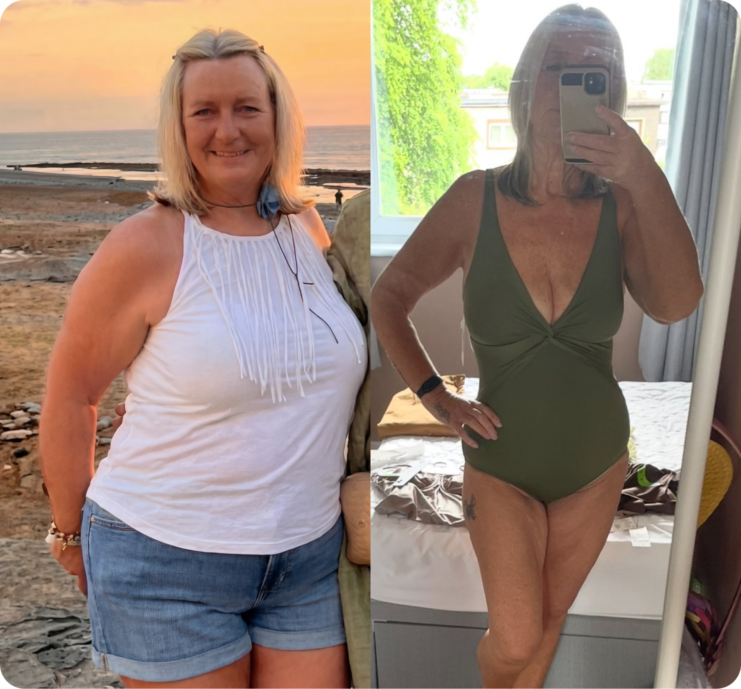 Debi before and after weight loss