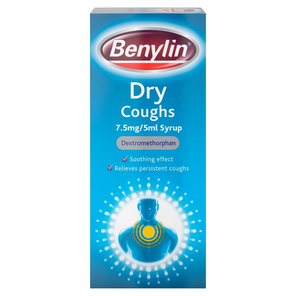 Benylin Dry Cough 7.5mg/5ml Syrup 150ml PillSorted