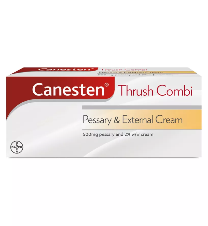 Canesten Thrush Combi 500mg Pessary & 2 External Cream PillSorted