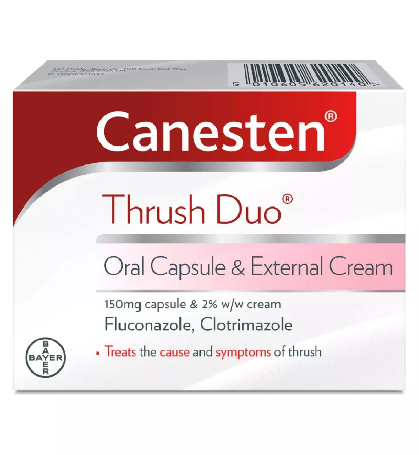 Canesten Thrush Duo Oral Capsule & External Cream PillSorted