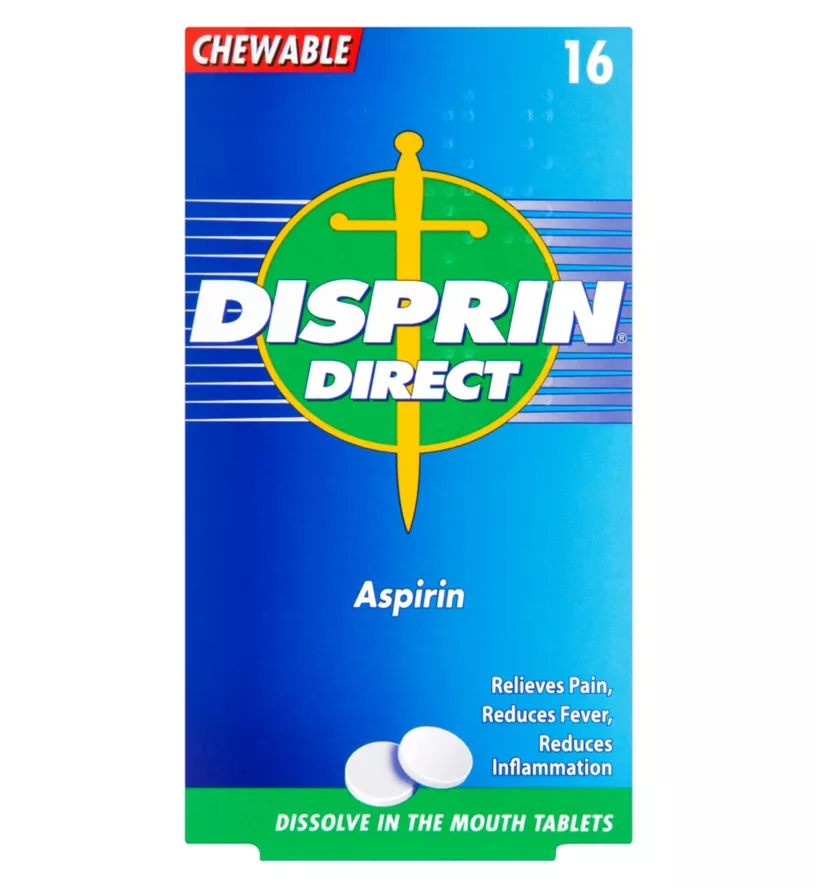 Disprin Direct (Aspirin) 16 Tablets PillSorted