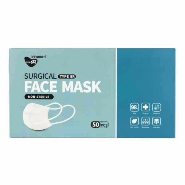 Inherent 3 Ply Disposable Surgical Masks - Pack of 50 - Image 4