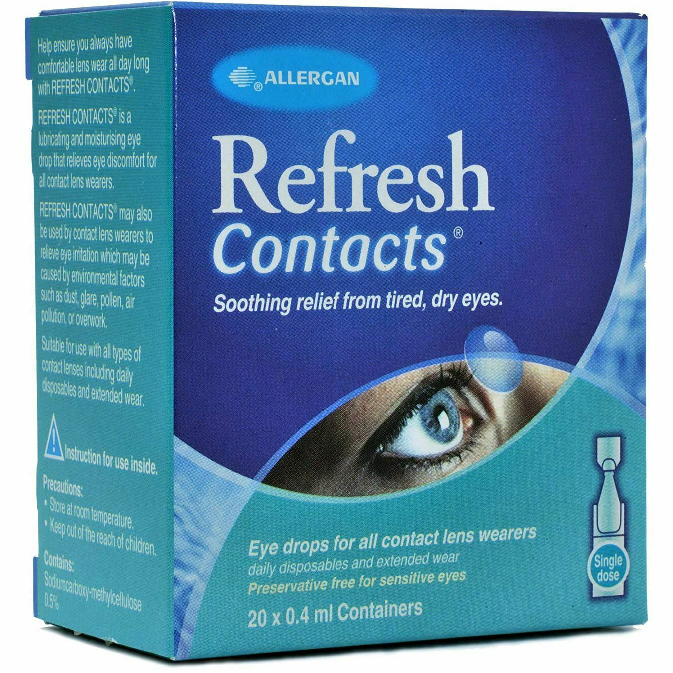 Allergan Refresh Contacts 20 Vials PillSorted