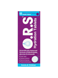 ORS Hydration Blackcurrant (12 Soluble Tablets)