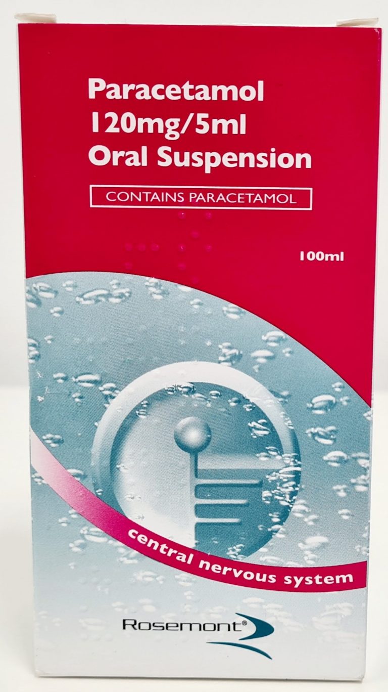 Paracetamol 120mg/5ml Oral Suspension PillSorted