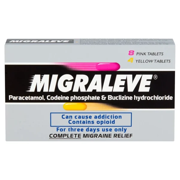 Migraleve Pink and Yellow (Complete) - 12 Tablets