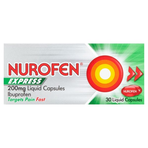Nurofen Express 200Mg Liquid Capsules - 30S