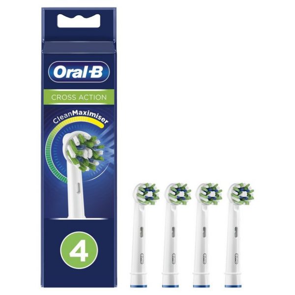 Oral-B CrossAction Electric Toothbrush Heads - 4 Pack