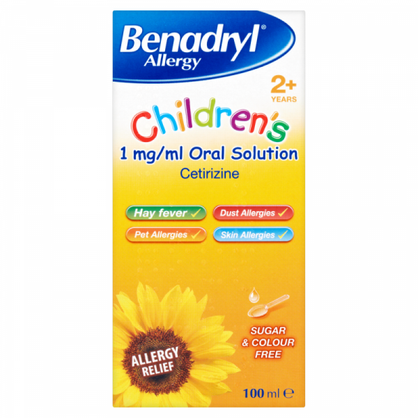 Benadryl Allergy Children's 1mg/ml Oral Solution - 100ml