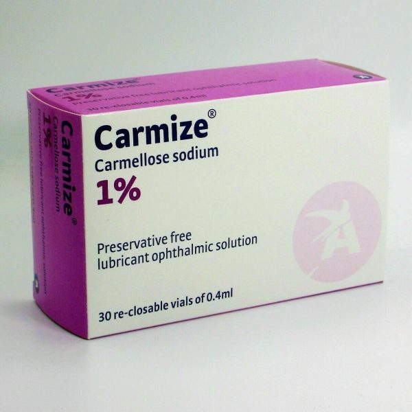 Carmize Carmellose Sodium Eye Drops 1% - 30 Re-Closable Vials of 0.4ml