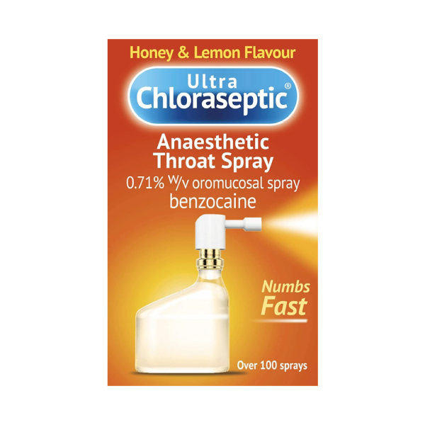 Ultra Chloraseptic Anaesthetic Throat Spray Honey & Lemon - 15ml