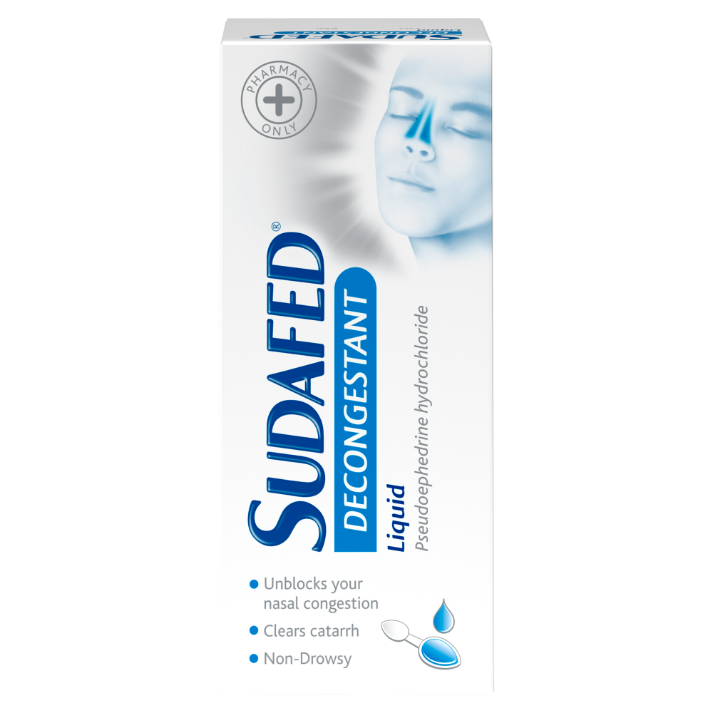 Sudafed Decongestant Liquid - 100ml