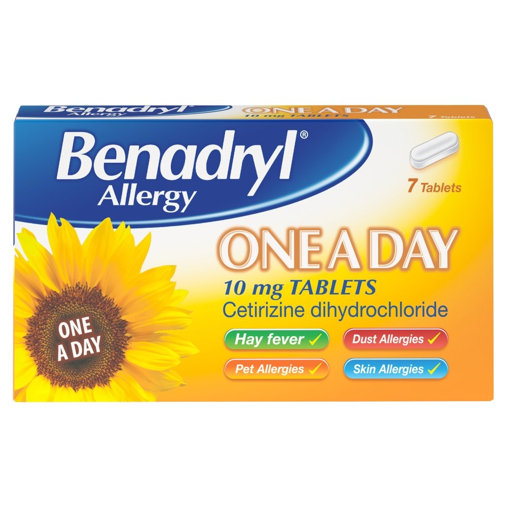 Benadryl 10 mg One a Day - 7 Tablets