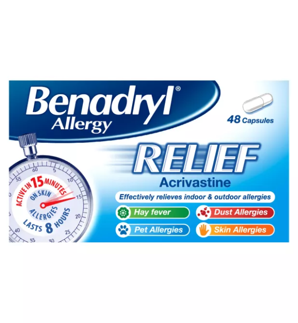Benadryl Allergy Relief  - 48 Capsules