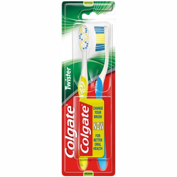 Colgate Twister Fresh Toothbrush - 2 Pack