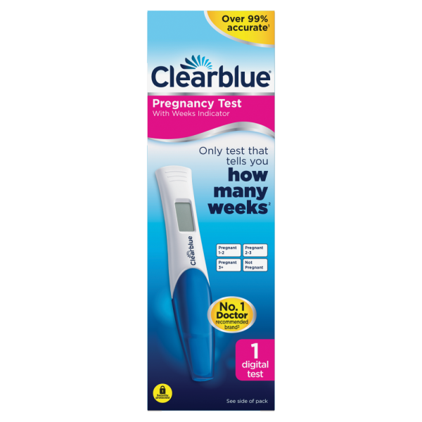 Clearblue Digital Pregnancy Test Kit with Weeks Indicator - 1 Test