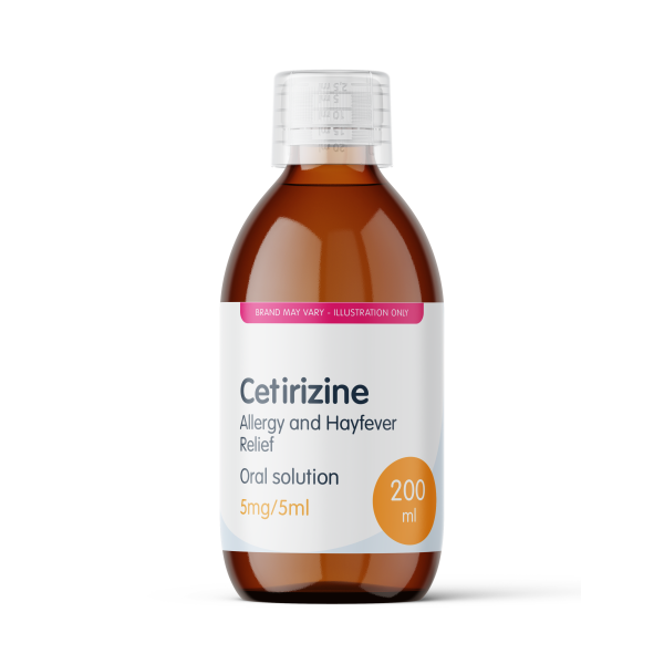 Cetirizine Allergy and Hayfever Relief 5mg/5ml Oral Solution 200ml