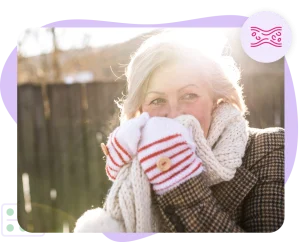 Women with cold hands
