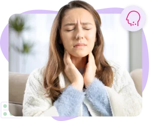 Soar throat sufferer