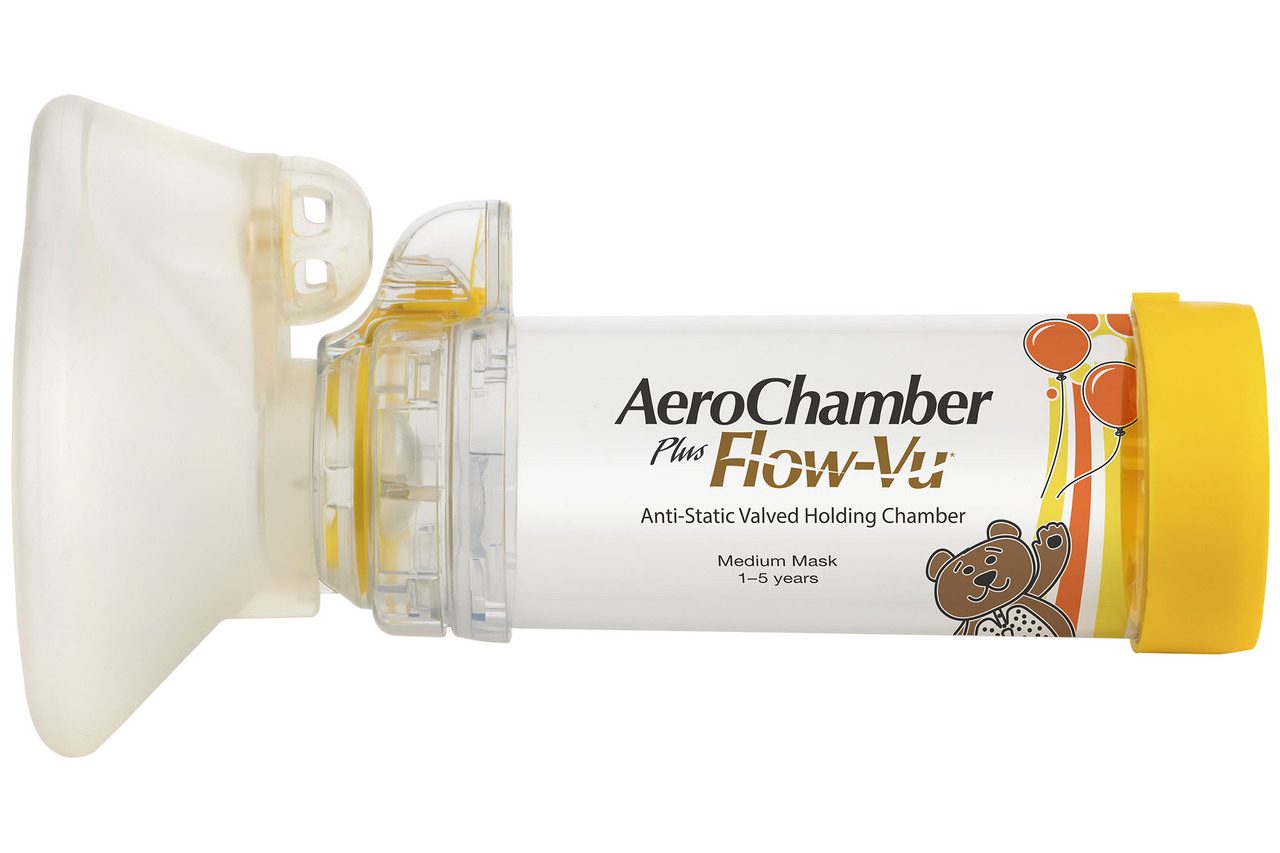 AeroChamber Plus Flow-Vu Anti-Static with Medium Mask Child 1-5 years