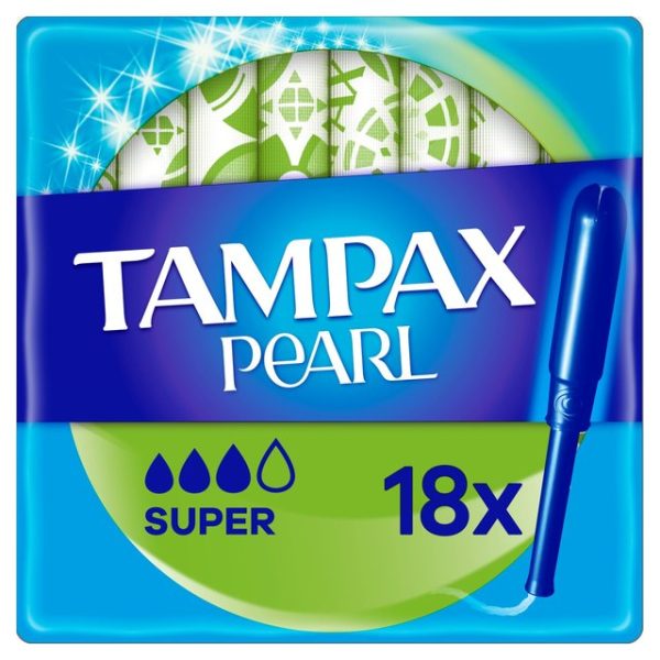 Tampax Pearl Super Tampons Applicator - 18 Pack