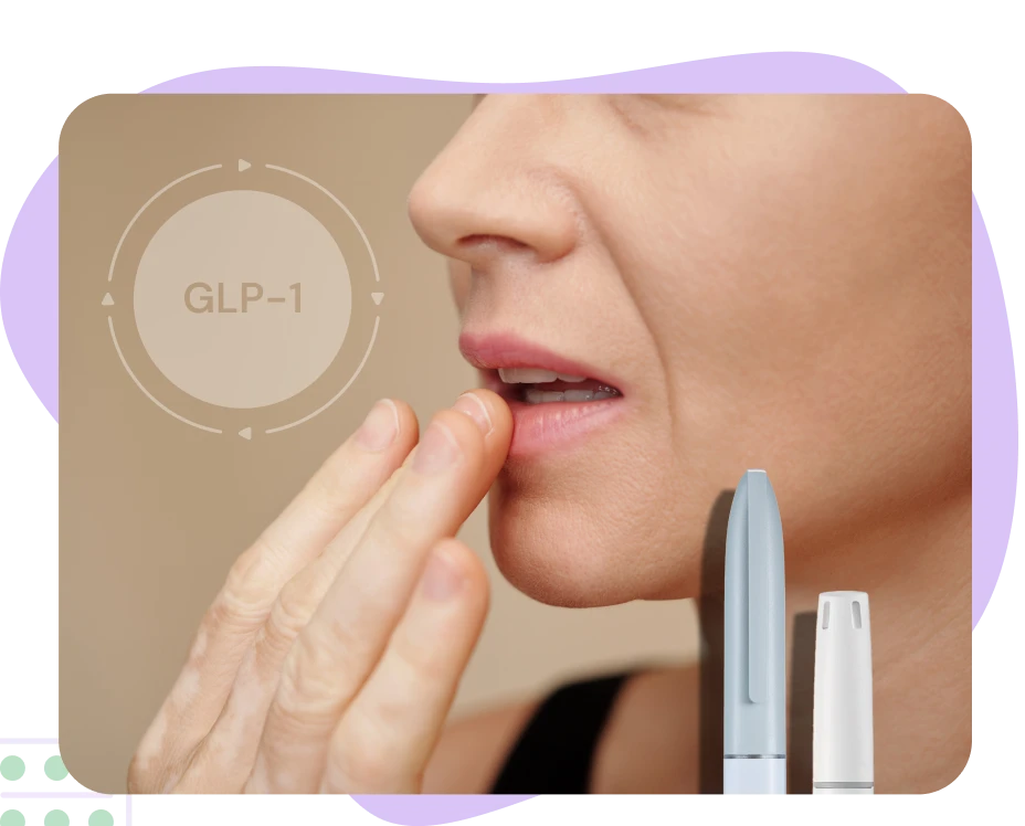 Dry mouth with GLP-1 injections
