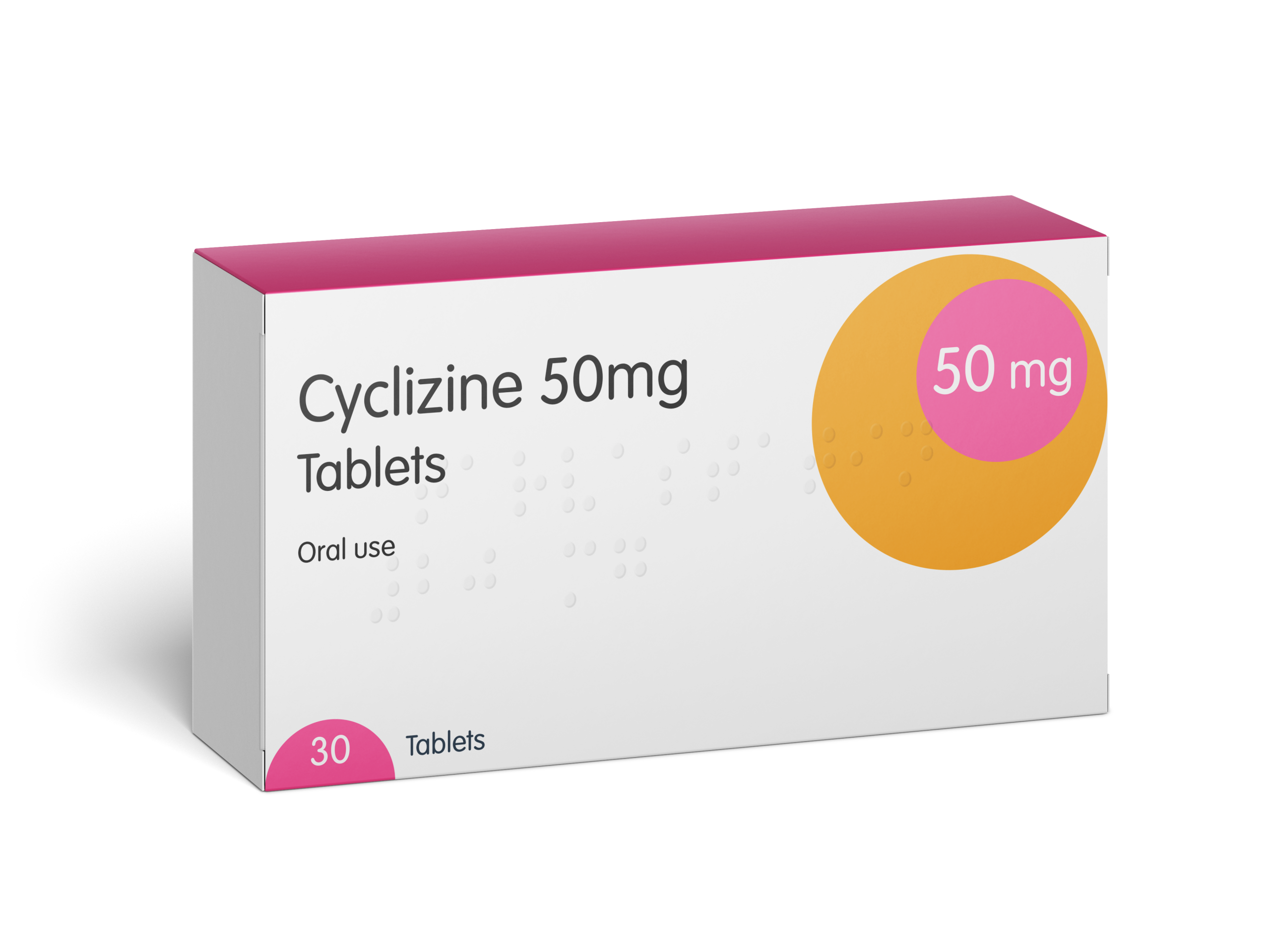 Cyclizine 50mg - 30 Tablets