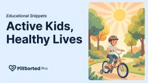 Active child riding bicycle outdoors to combat sedentary behaviour