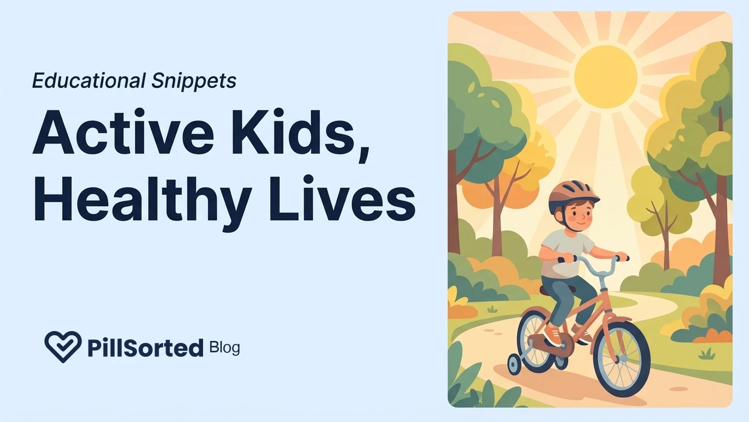 Active child riding bicycle outdoors to combat sedentary behaviour