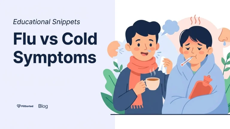 Flu vs Cold Symptoms: Spot the Difference - PillSorted Blog