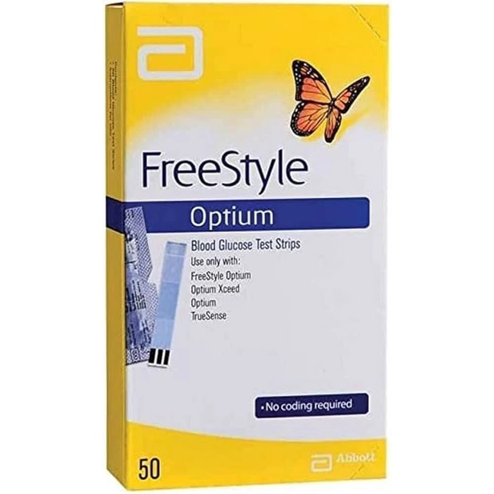FreeStyle Optium Blood Glucose Test Strips - 50 Pack